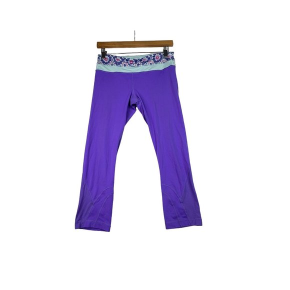 Lululemon‎ Run Inspire Crop Leggings size 6 Purple - Picture 1 of 7